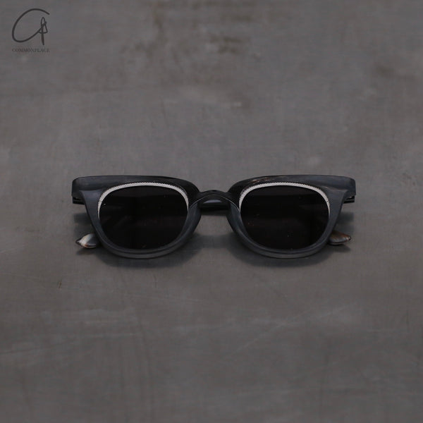 Rigards RG1007 series titanium alloy natural horn glasses RG-RG1007-SJHBSH random black and white frame dark gray lenses